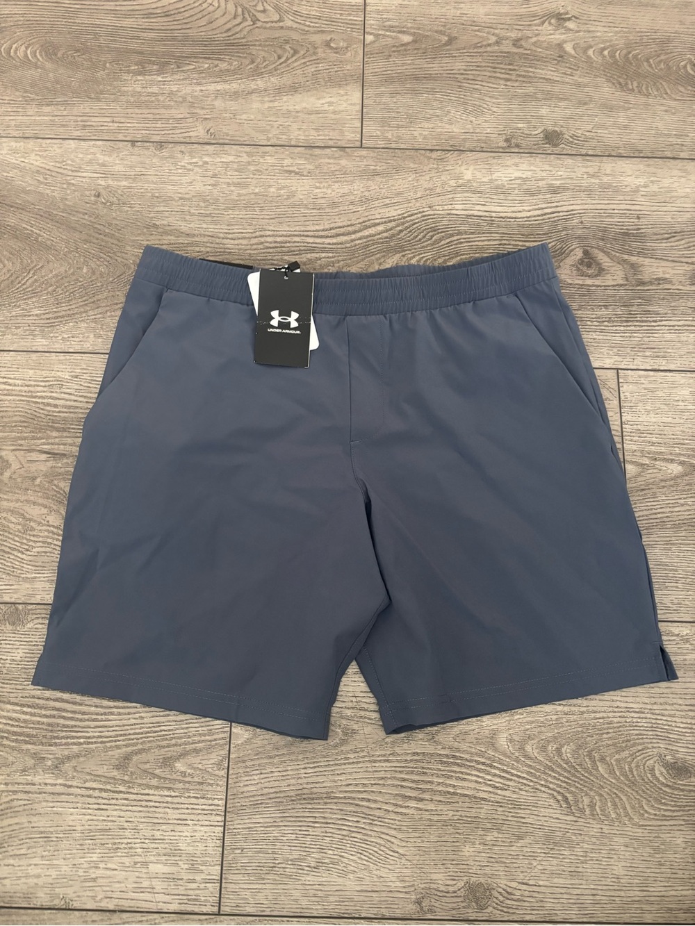 Under Armour boys Slate Blue Athletic Shorts